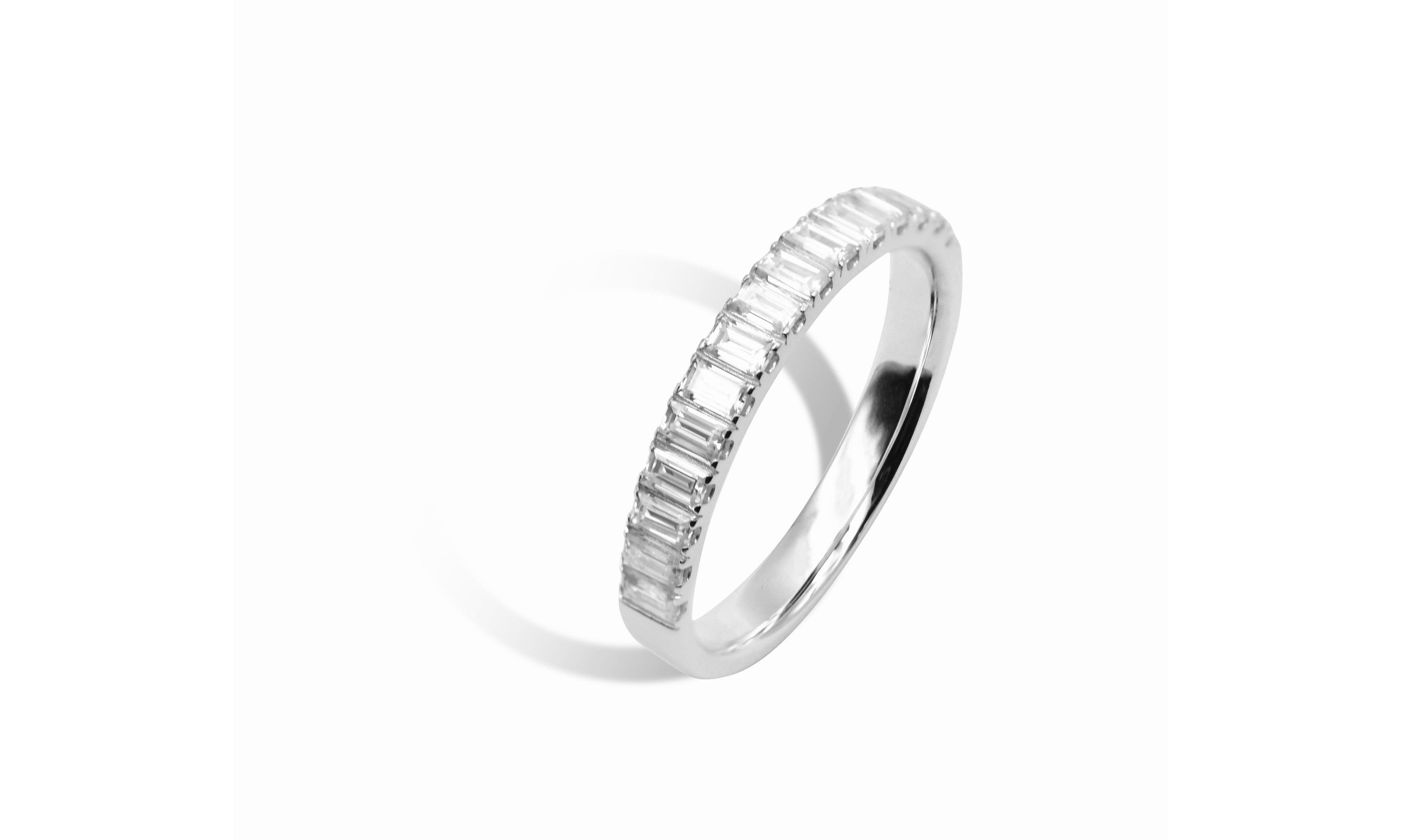 Baguette Half Eternity Ring.