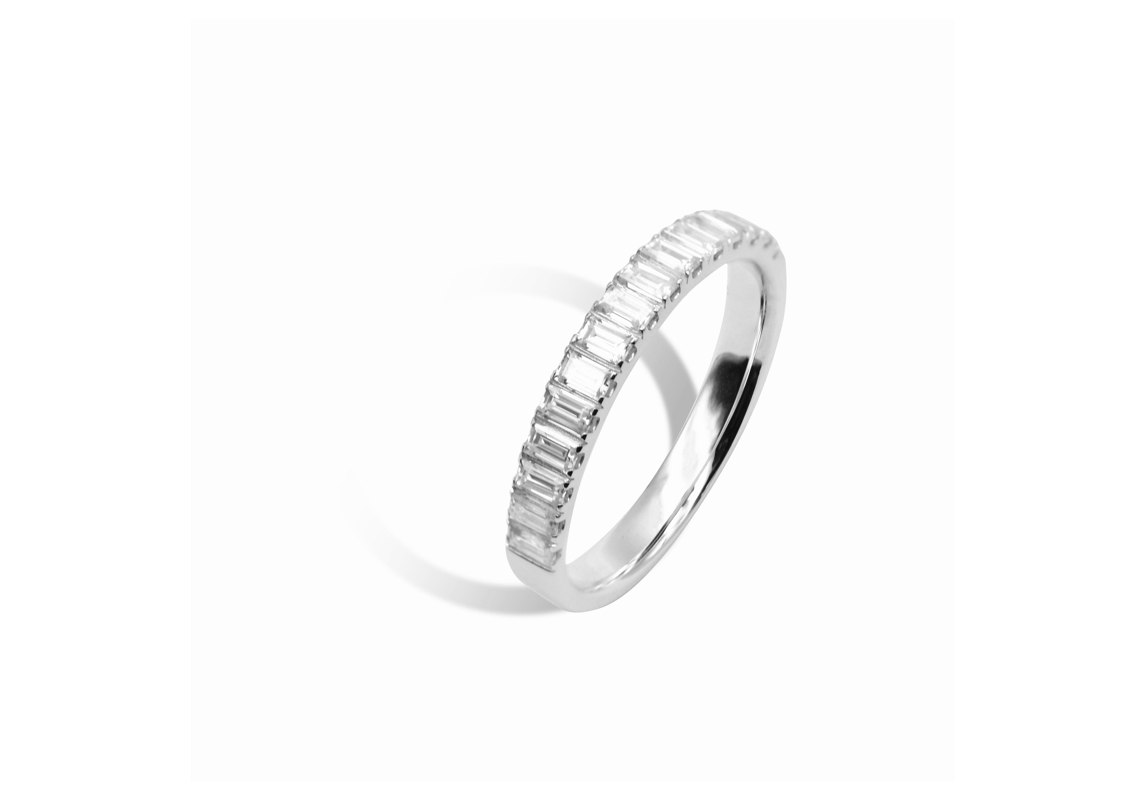 Baguette Half Eternity Ring.