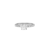 クッションカットハーフエタニティリング 0.6ct pt950.