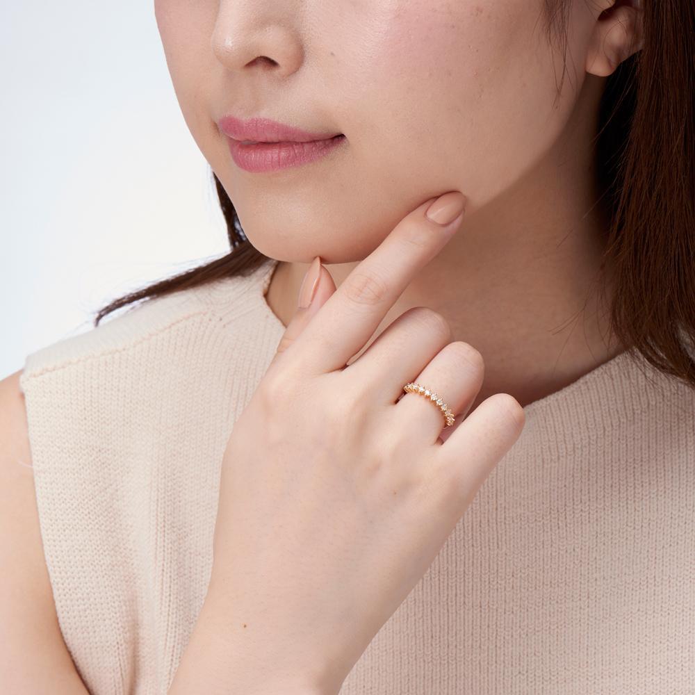 ハーフエタニティーリング1.8-2【Pinky Ring】.