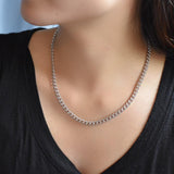 Small Curb Chain Necklace.