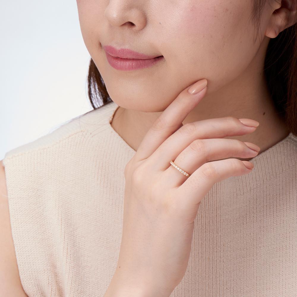ハーフエタニティーリング1.8【Pinky Ring】.