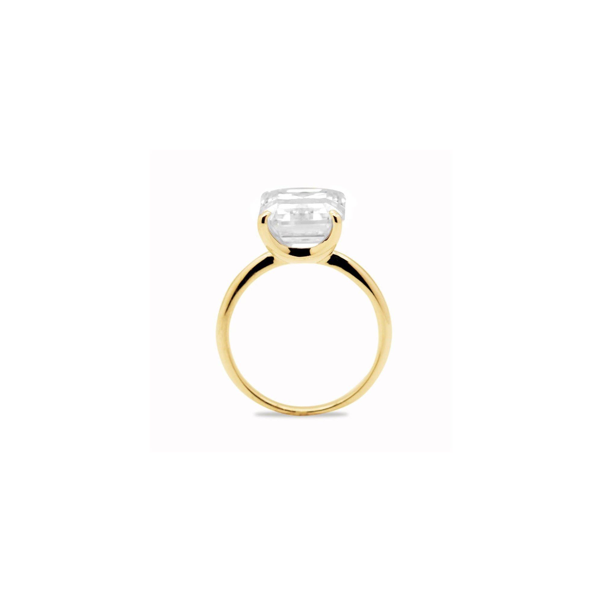 5.3ct Emerald Cut Ring.