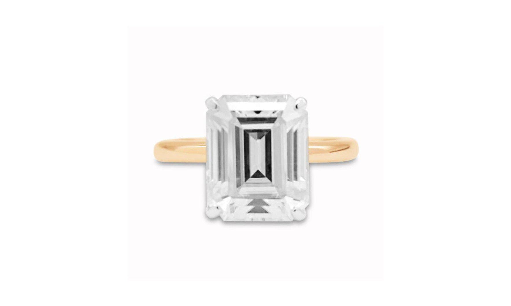 5.3ct Emerald Cut Ring.