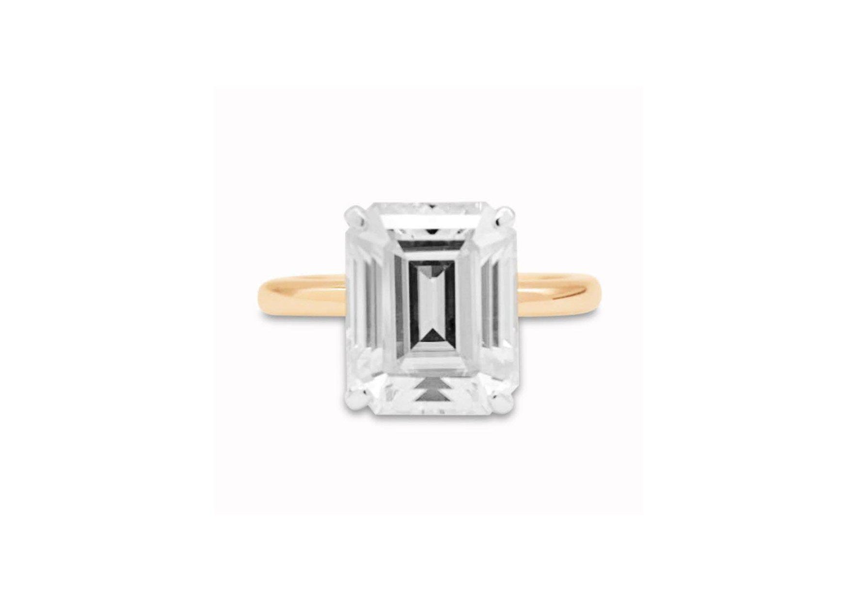5.3ct Emerald Cut Ring.