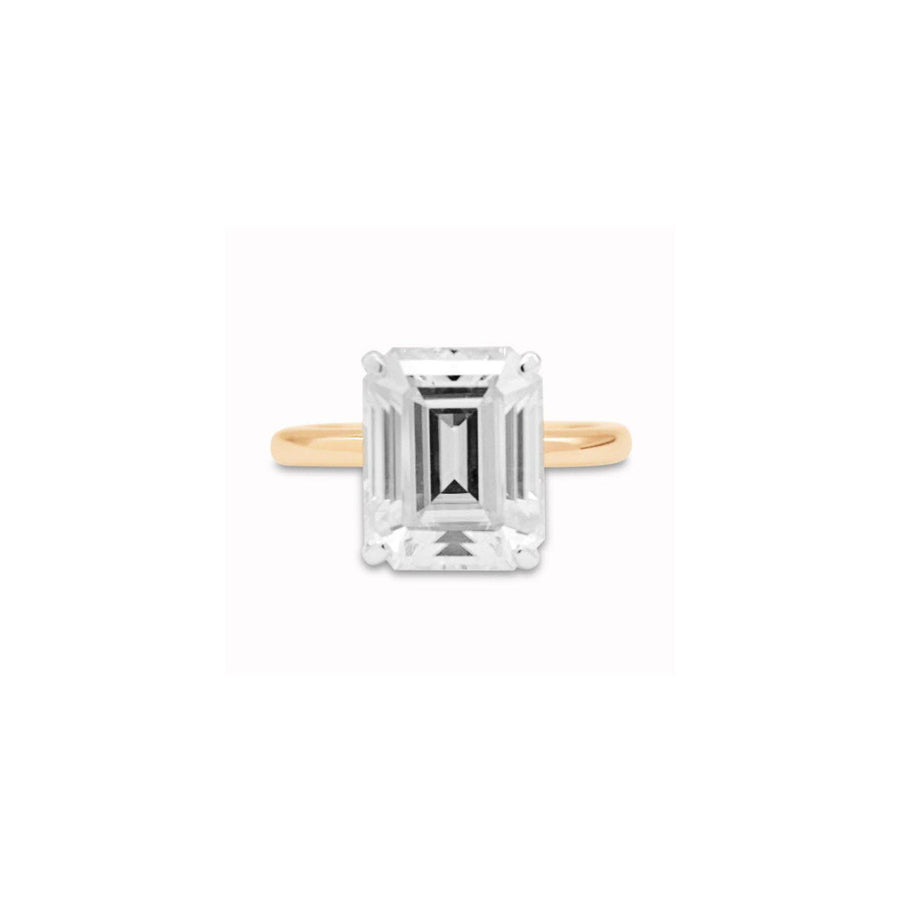 5.3ct Emerald Cut Ring-婚約指輪-GYPPHY｜モアサナイトジュエリー