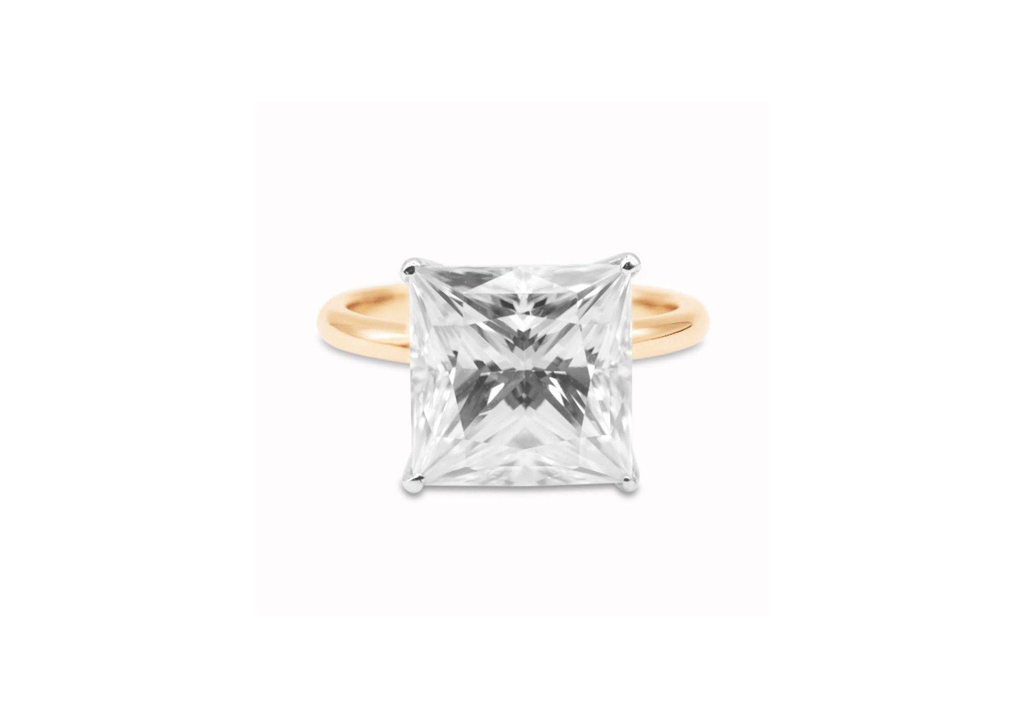 5.3ct Princess Cut Ring.