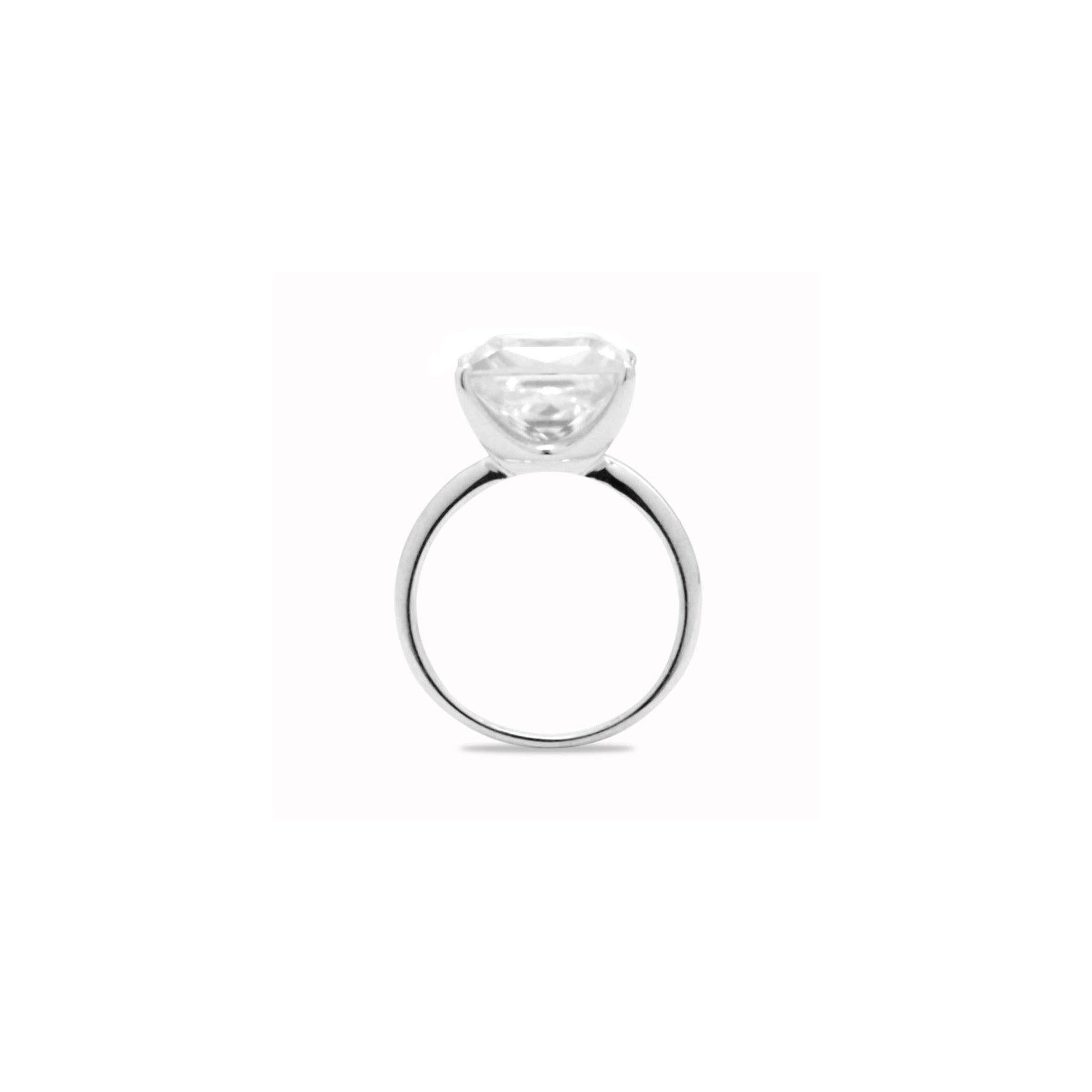 5.3ct Princess Cut Ring.