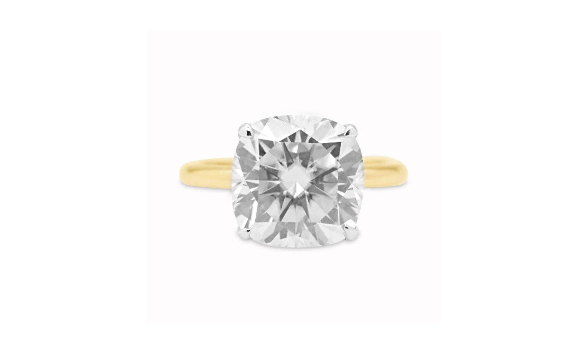 5.8ct Cushion Cut Ring.
