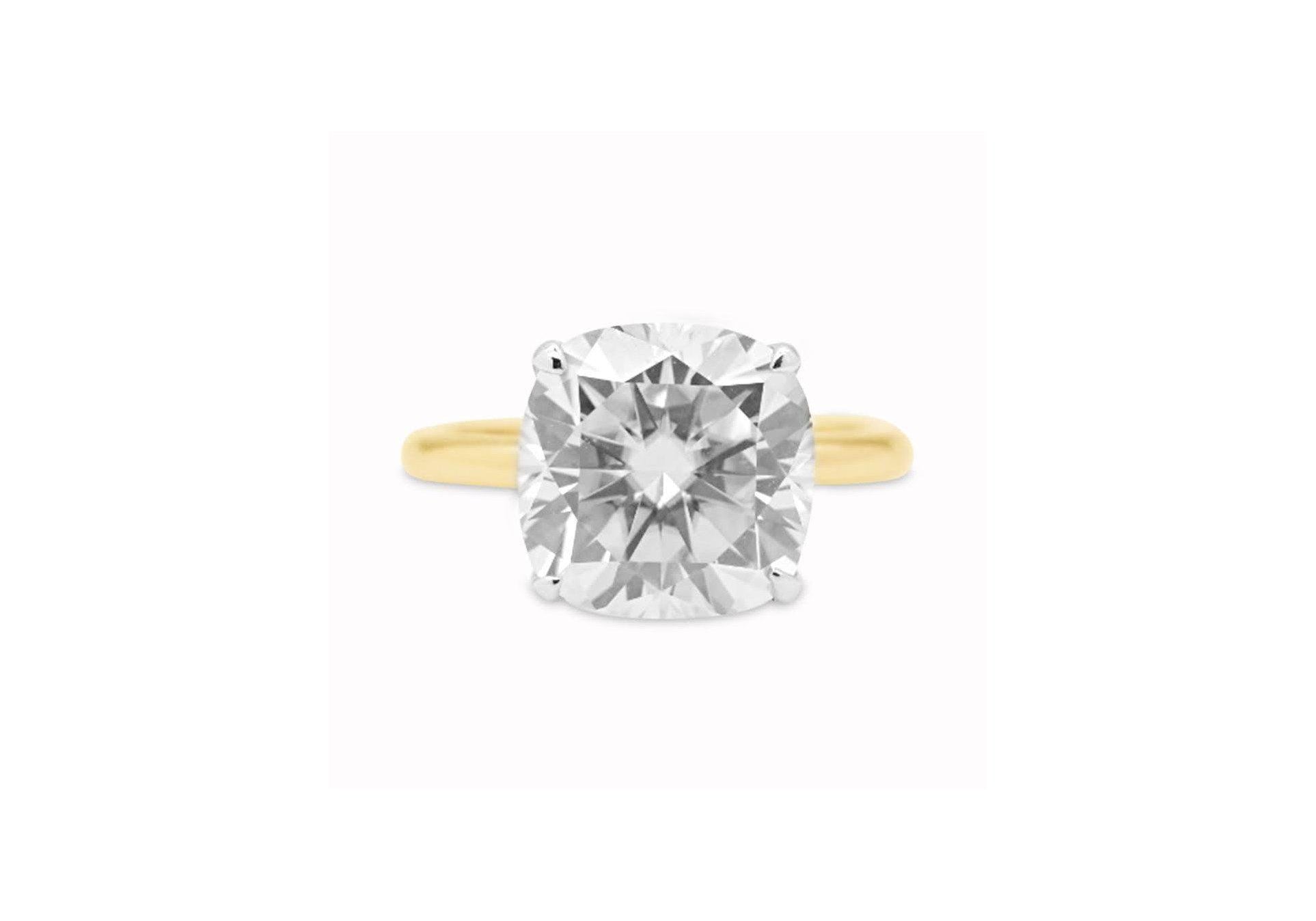 5.8ct Cushion Cut Ring.