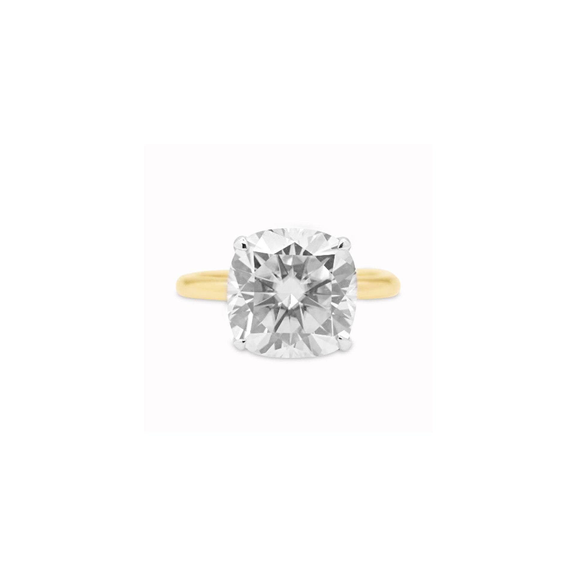 5.8ct Cushion Cut Ring.