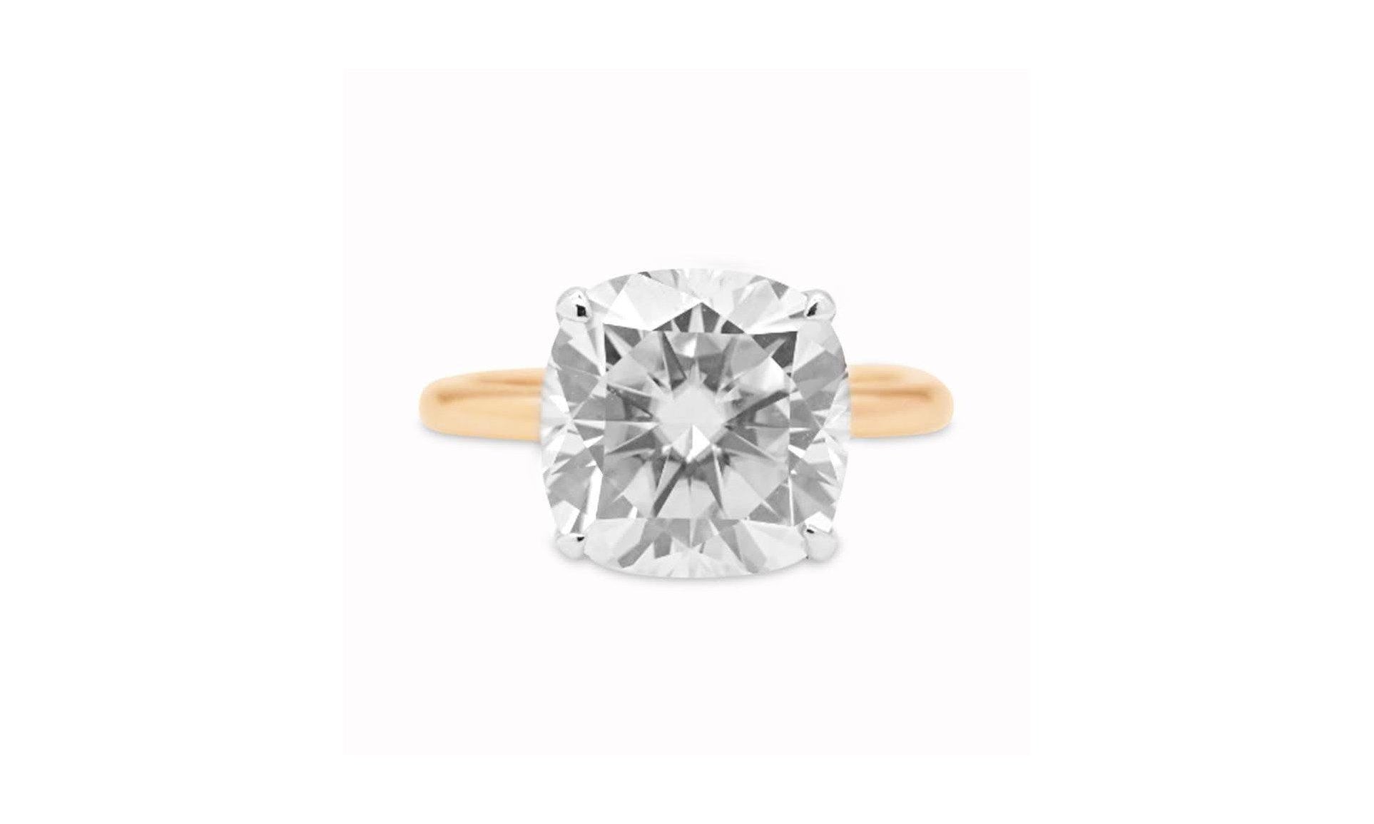 5.8ct Cushion Cut Ring.