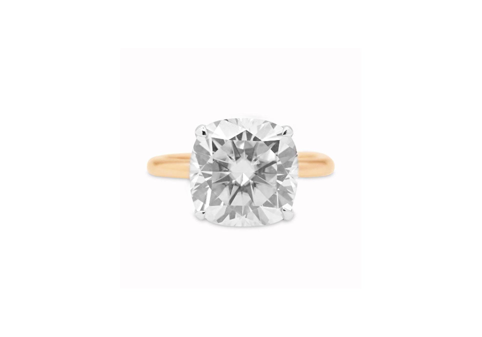 5.8ct Cushion Cut Ring.