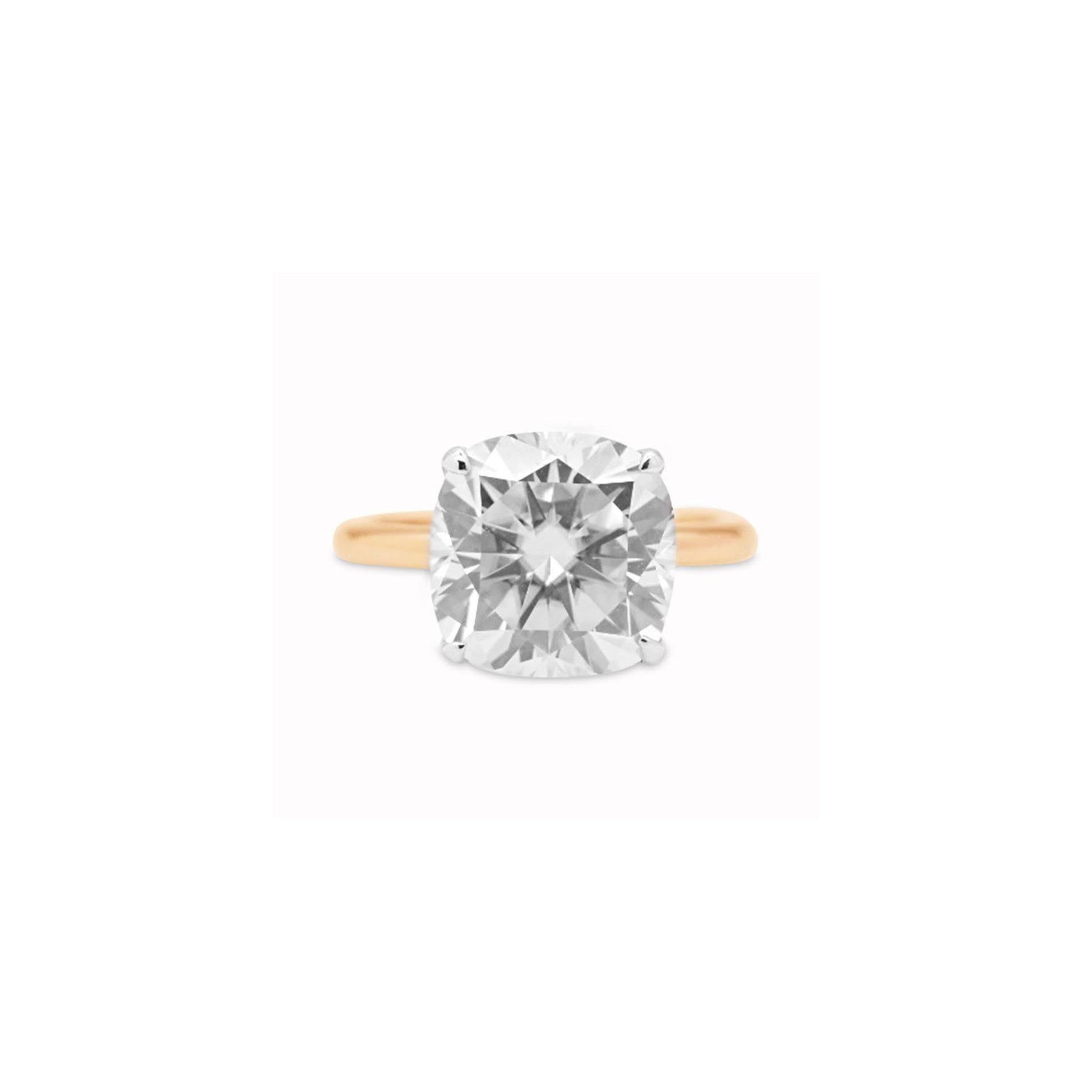 5.8ct Cushion Cut Ring.
