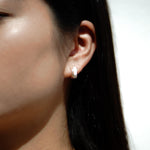 Enamel Moissanite Earring.