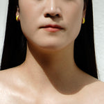 Enamel Moissanite Earring.