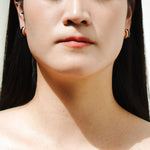 Enamel Moissanite Earring.