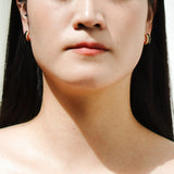 Enamel Moissanite Earring.