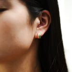 Enamel Moissanite Earring.