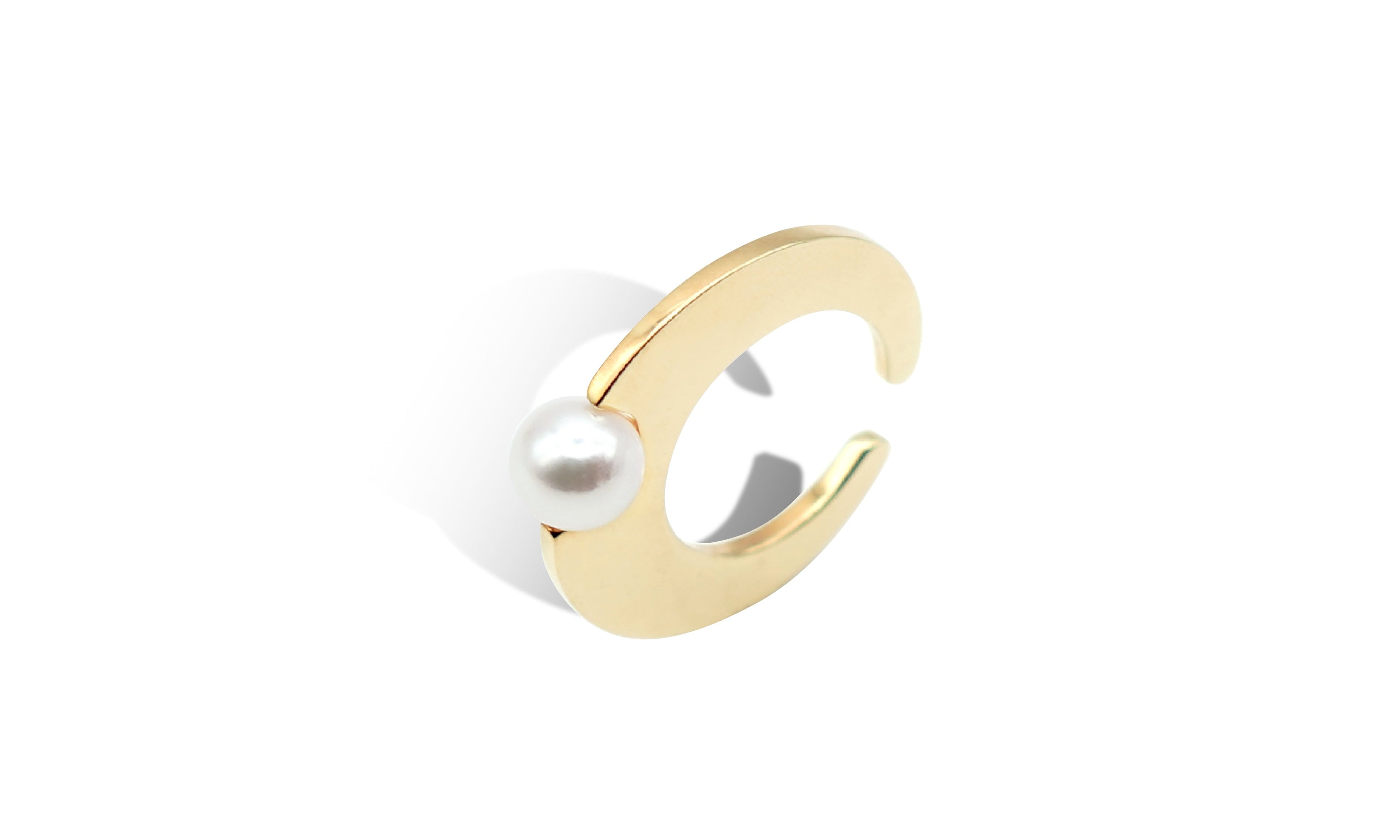 lunatum akoya earcuff.