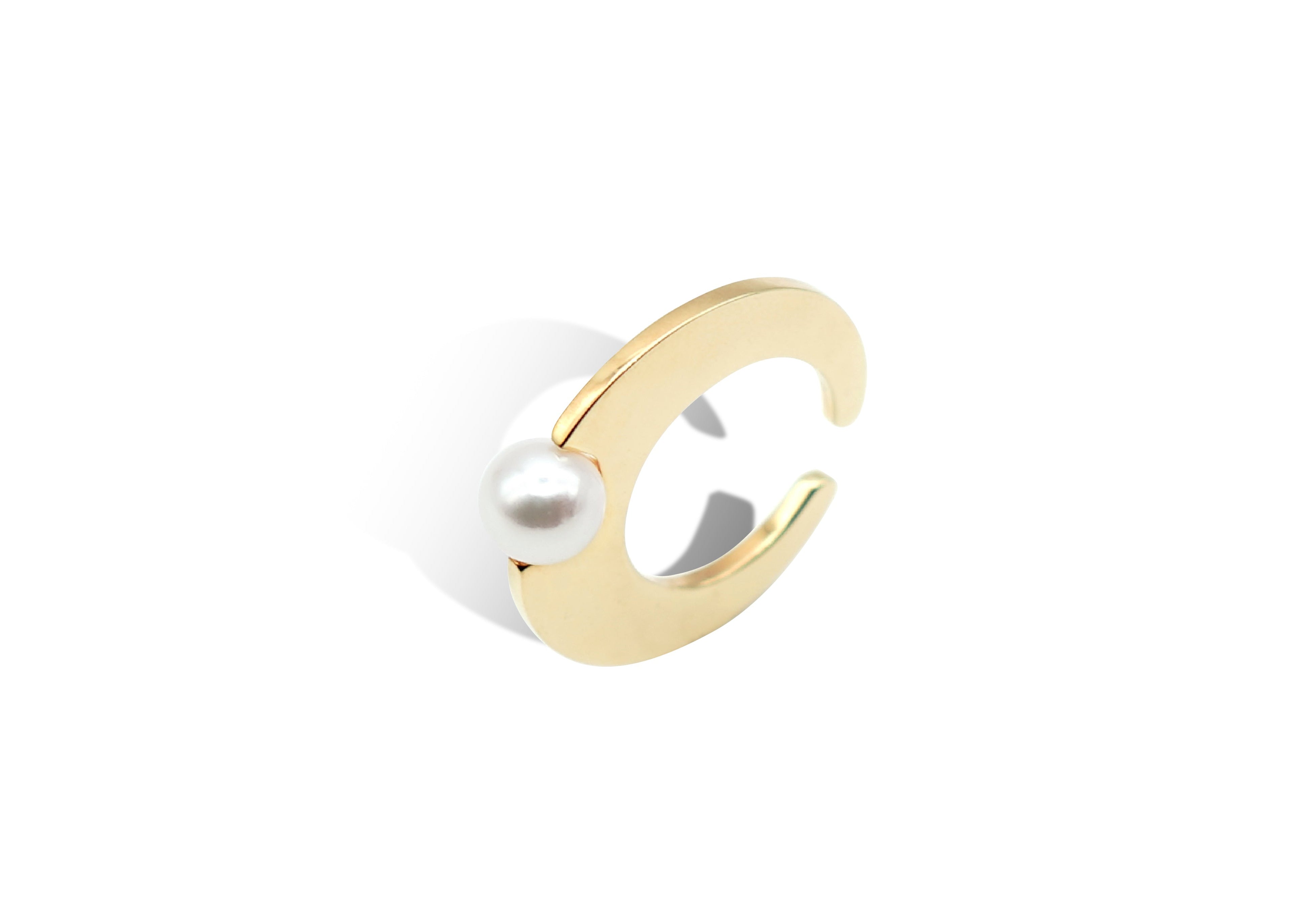 lunatum akoya earcuff.