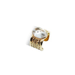 Archaic Mural Moissanite Ring.