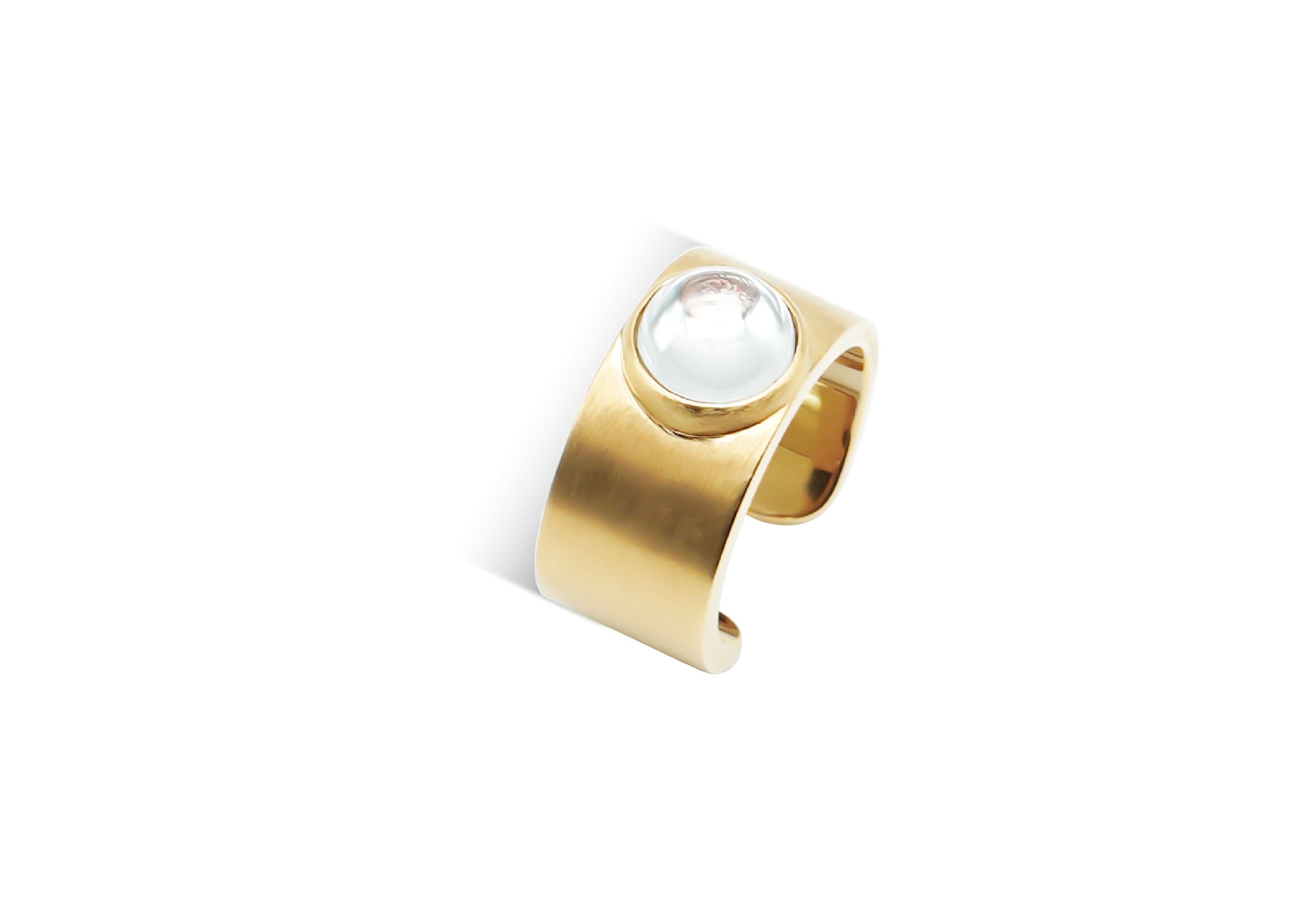Archaic Moissanite Ring.