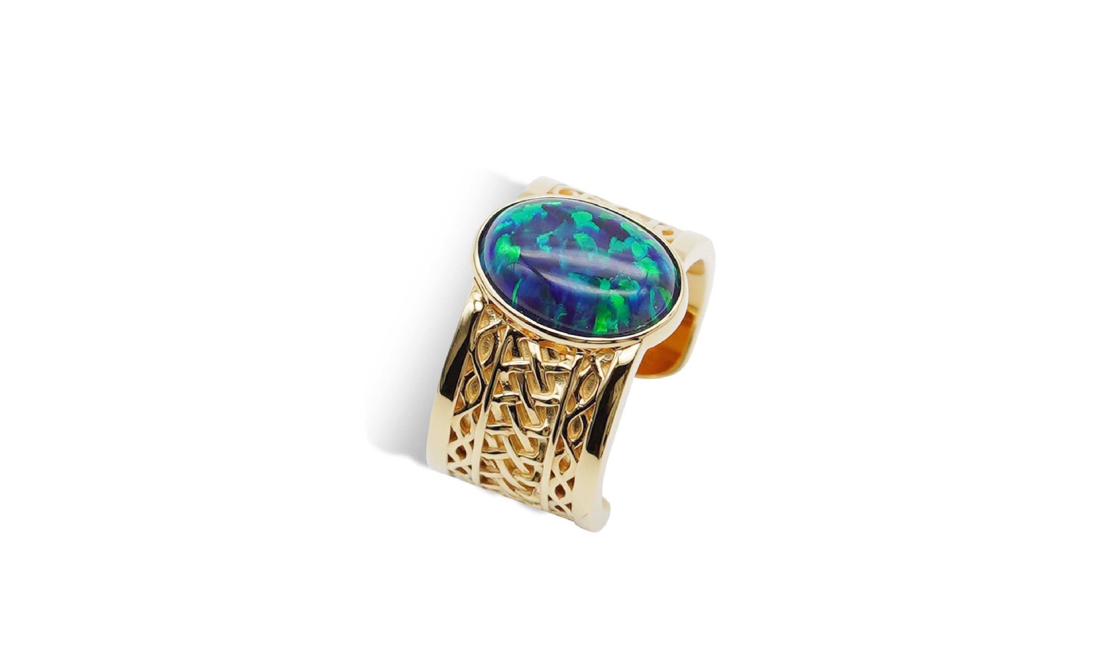 Archaic Mural Opal Ring.