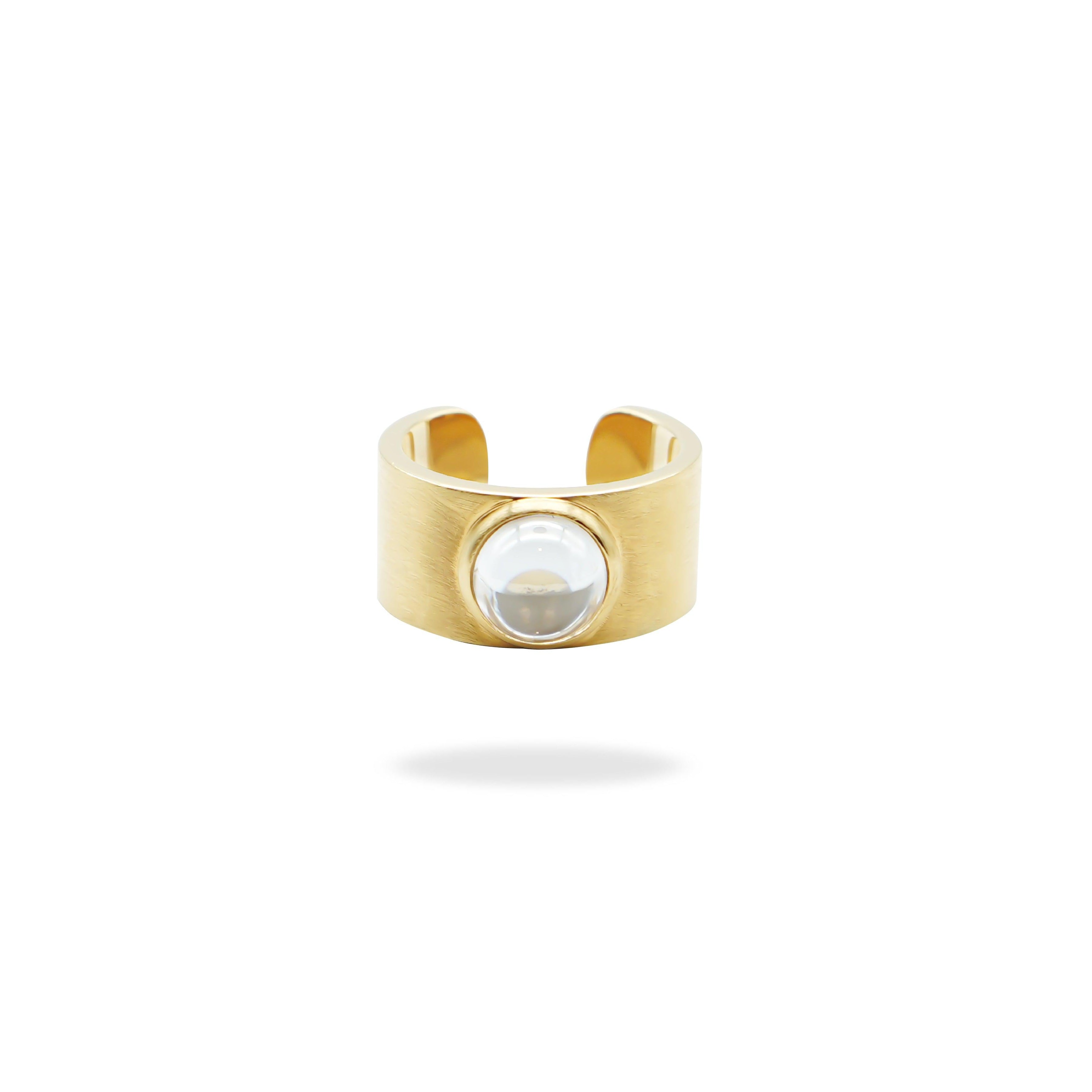 Archaic Moissanite Ring.