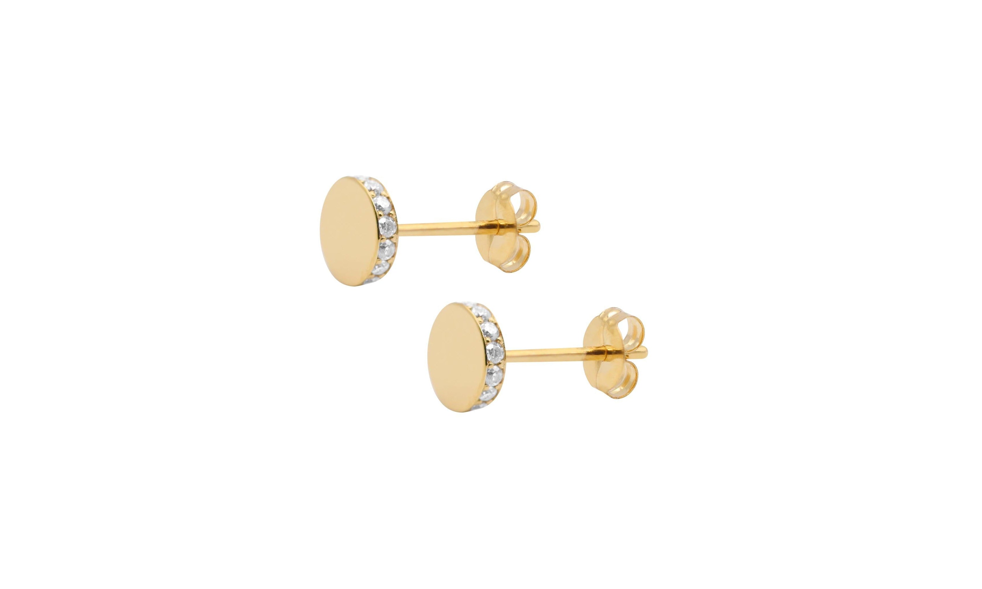 Circle pop earring.