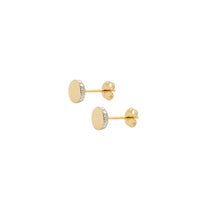 Circle pop earring.
