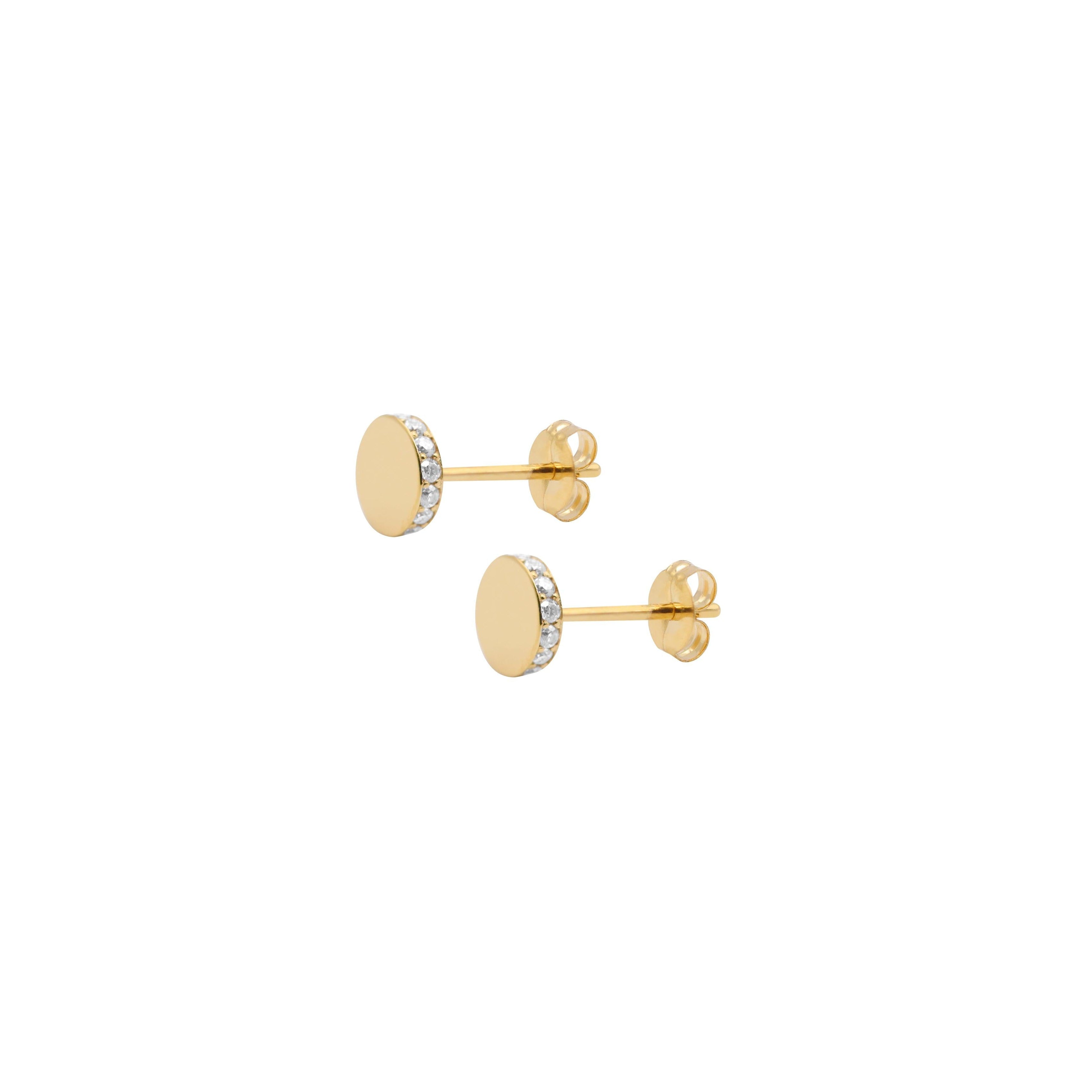 Circle pop earring.