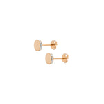 Circle pop earring.