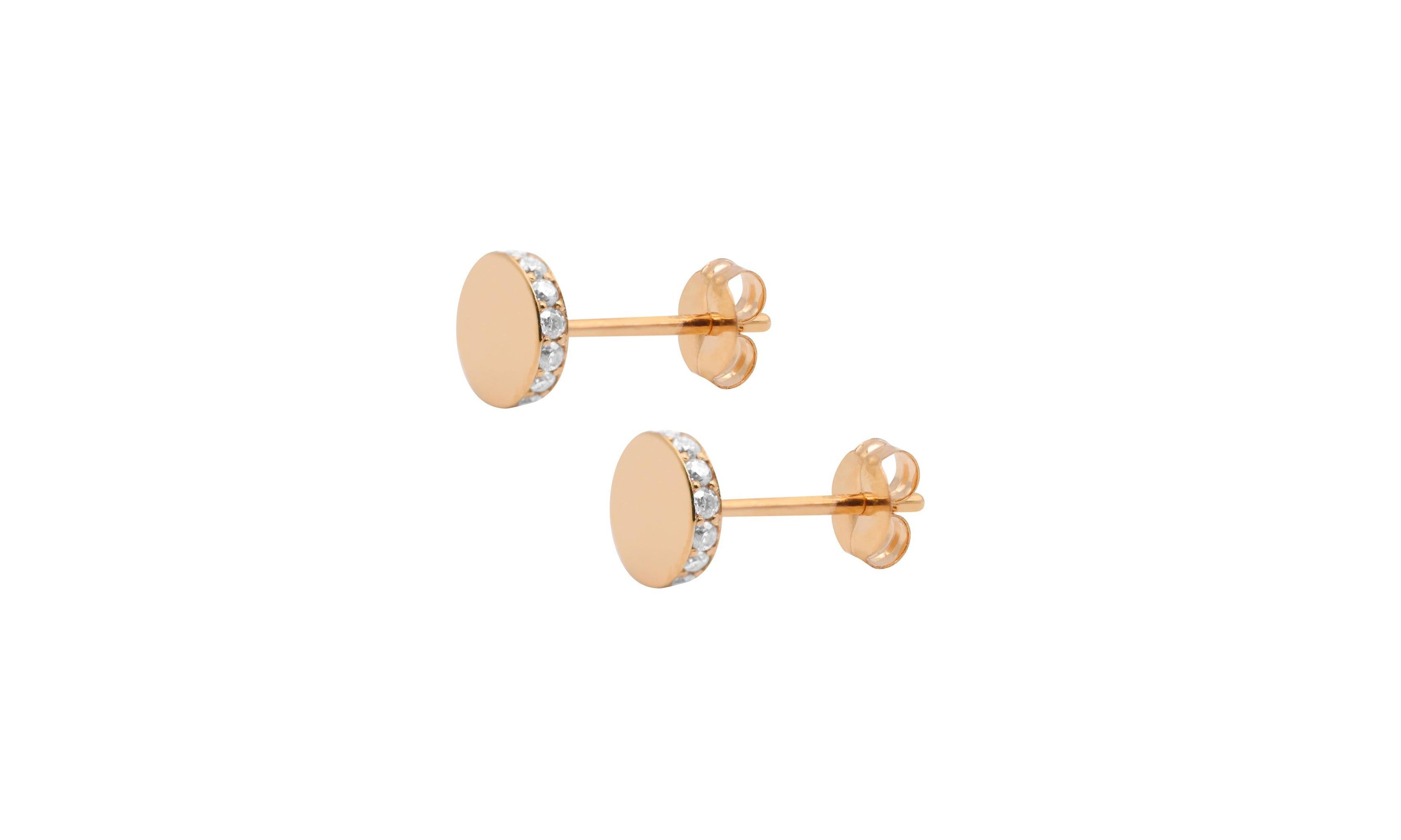 Circle pop earring.