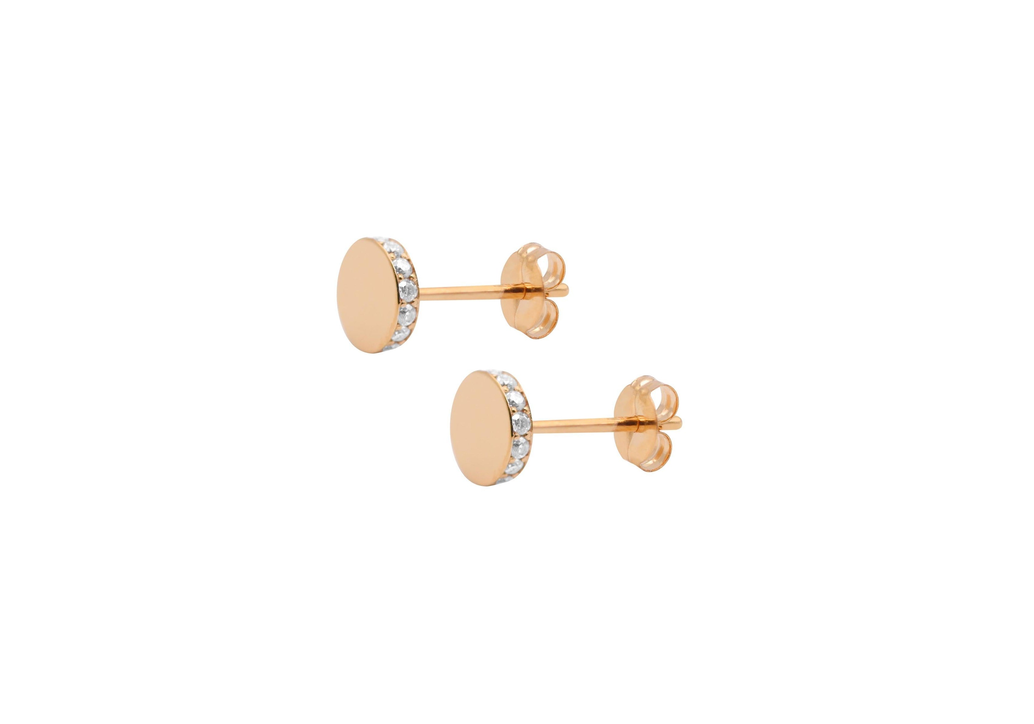 Circle pop earring.