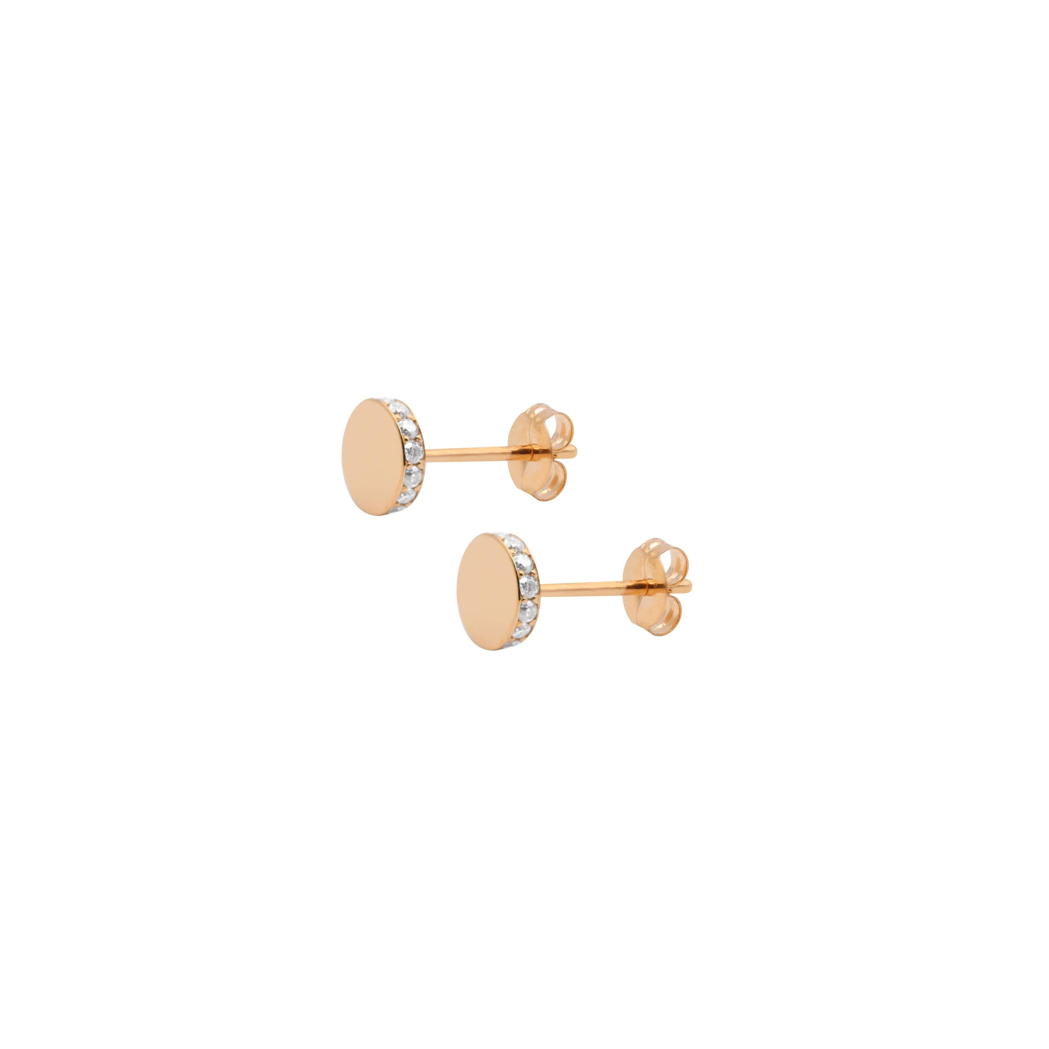 Circle pop earring.
