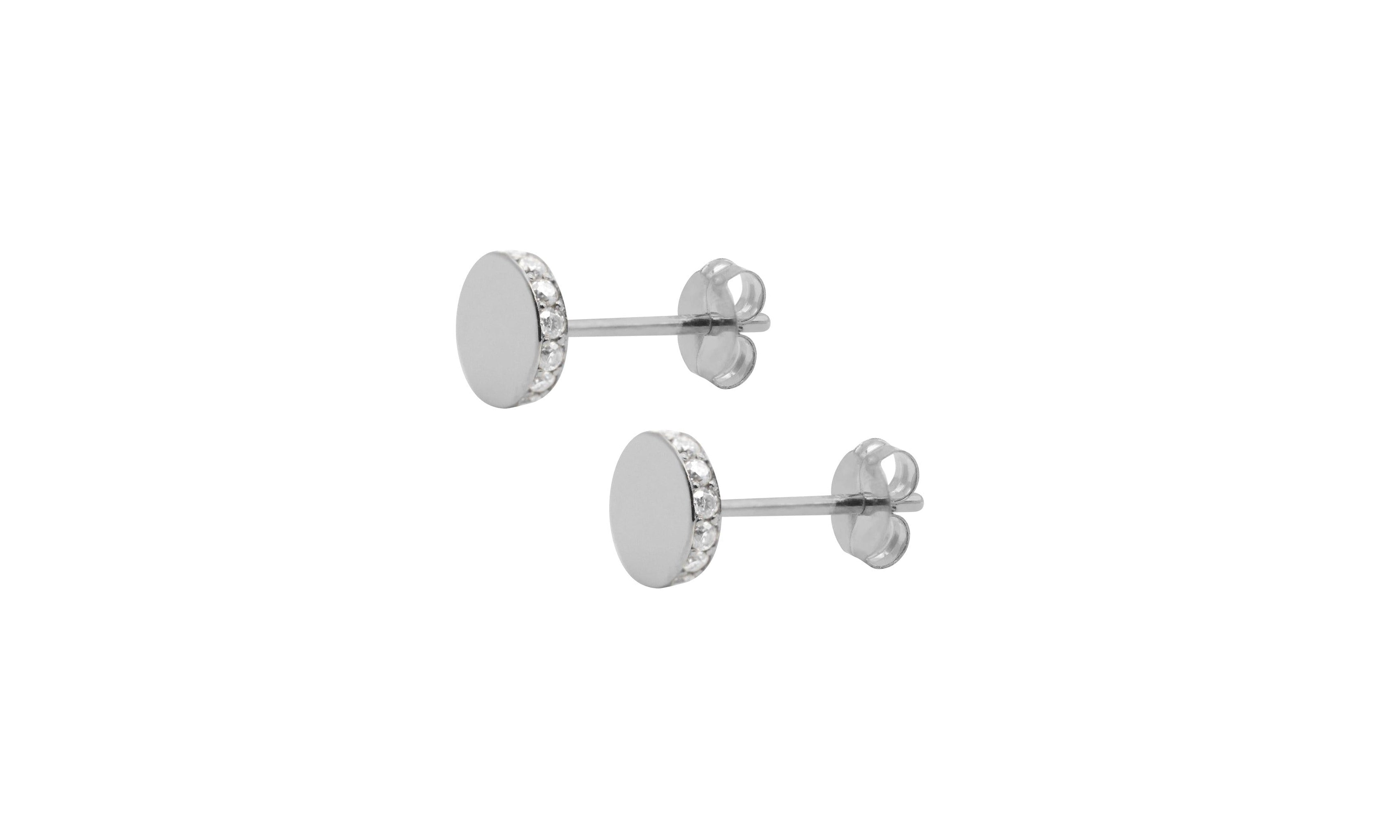 Circle pop earring.