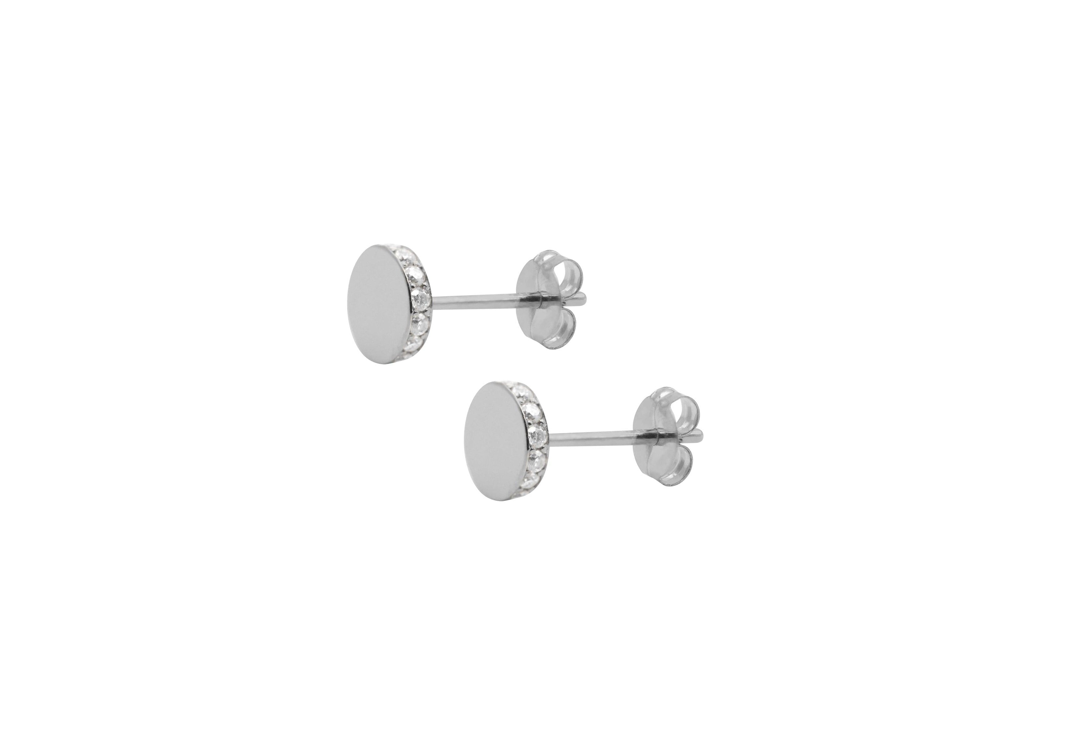 Circle pop earring.