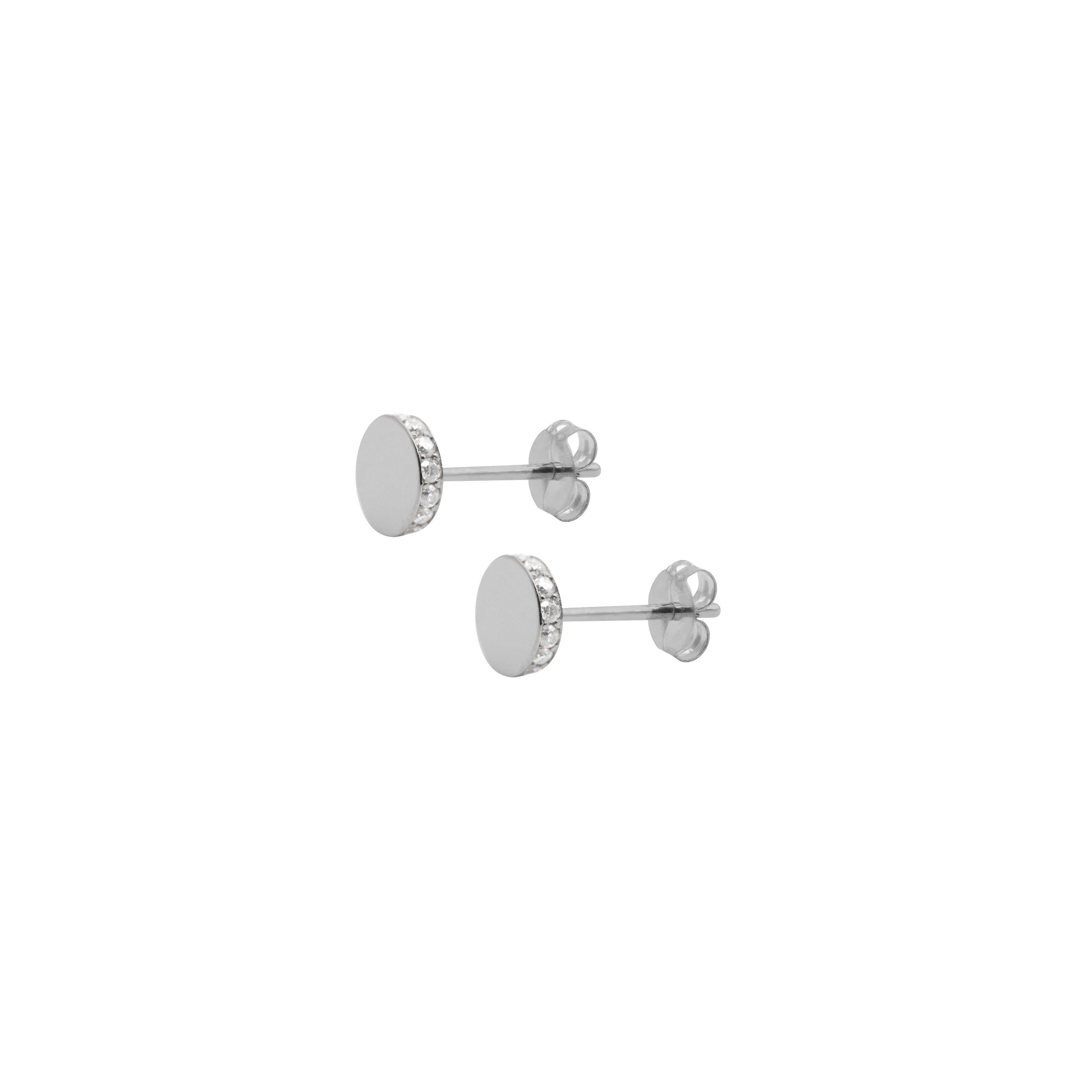 Circle pop earring.