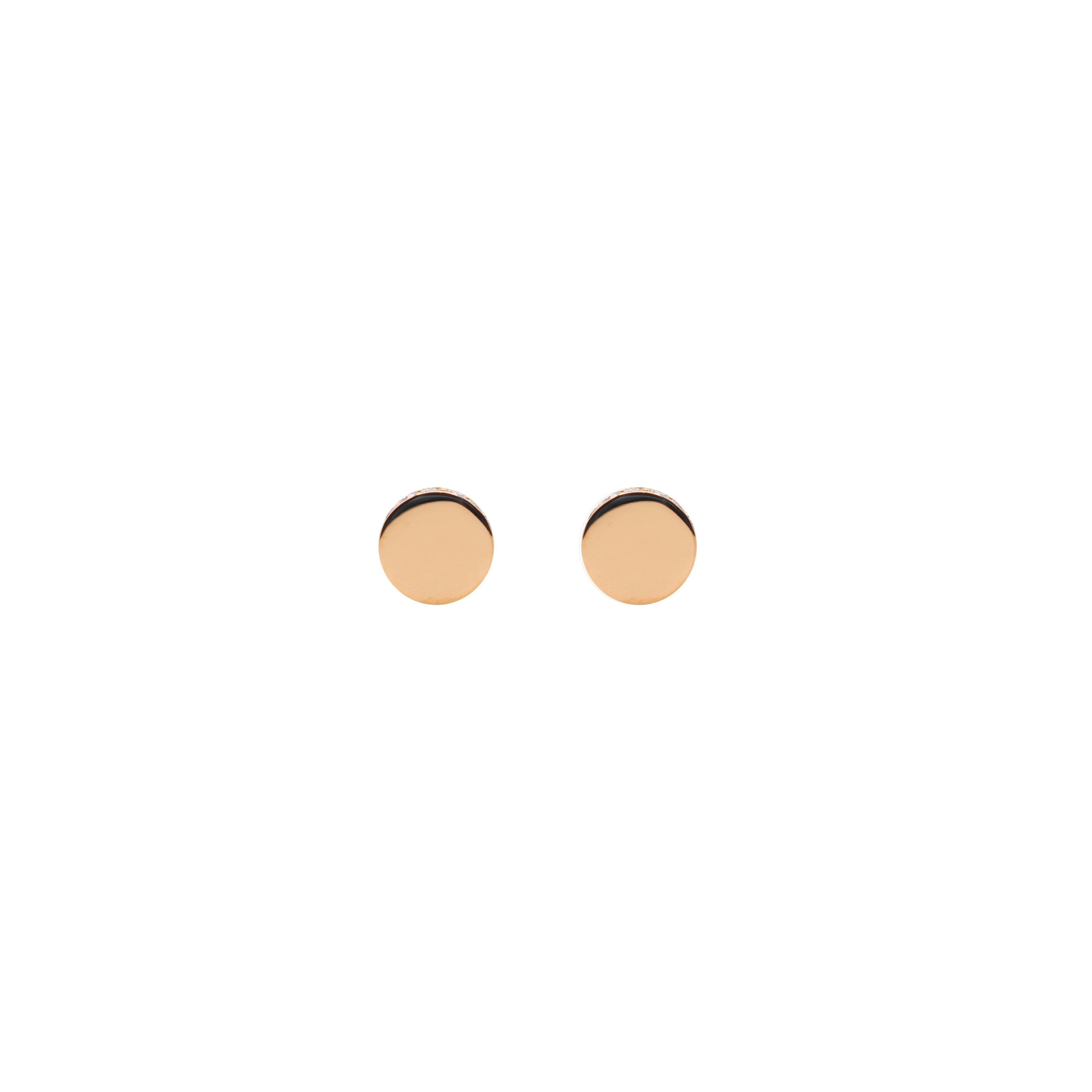 Circle pop earring.