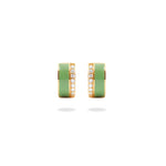 Enamel Moissanite Earring.