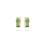 Enamel Moissanite Earring.
