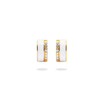Enamel Moissanite Earring.