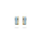 Enamel Moissanite Earring.