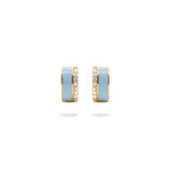 Enamel Moissanite Earring.