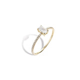 エメラルドモアサナイトフルエタニテイリング【Pinky Ring】.