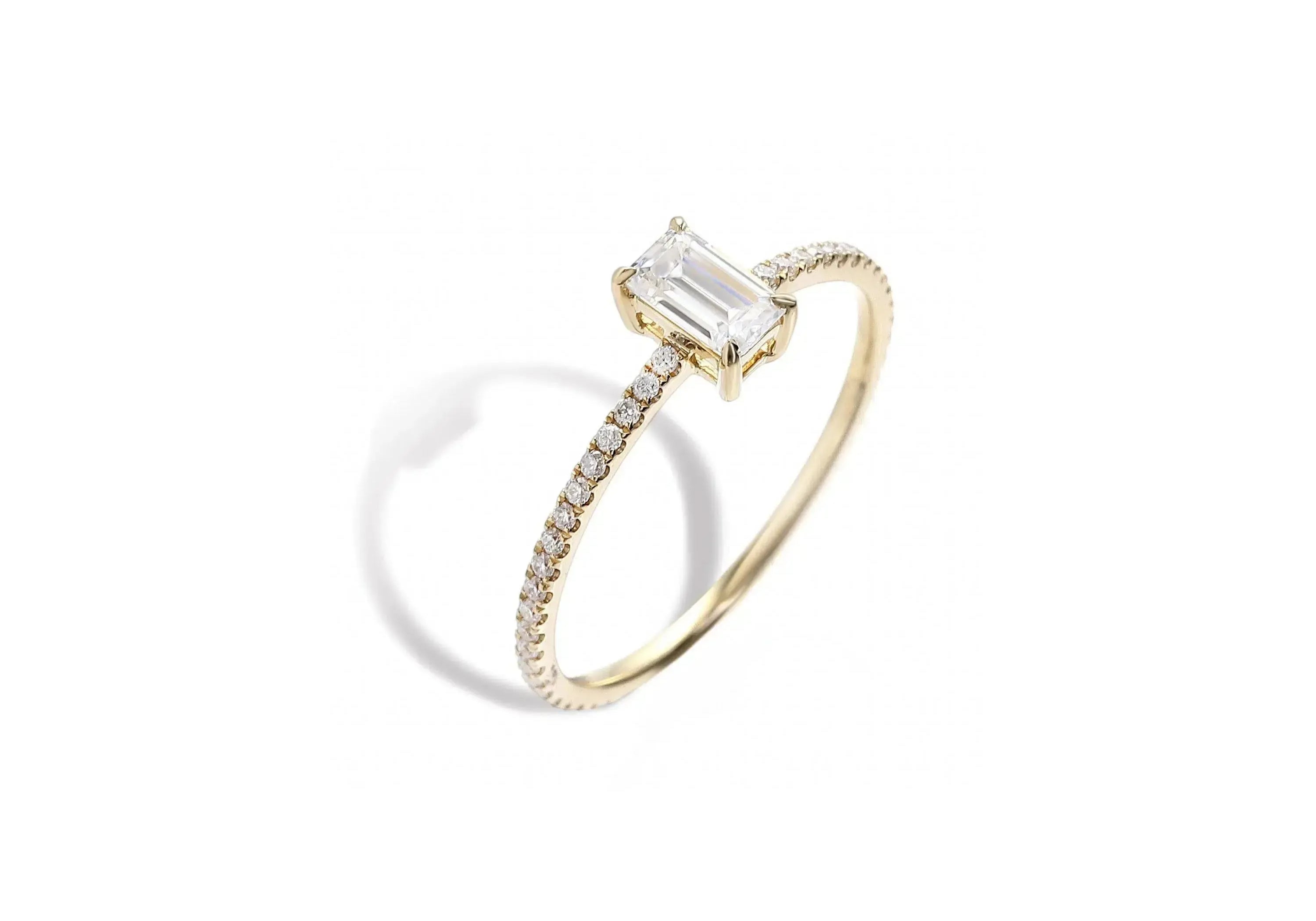 エメラルドモアサナイトフルエタニテイリング【Pinky Ring】.
