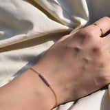 モアサナイト ストリングスブレスレット.
