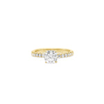 クッションカットハーフエタニティリング 0.6ct.