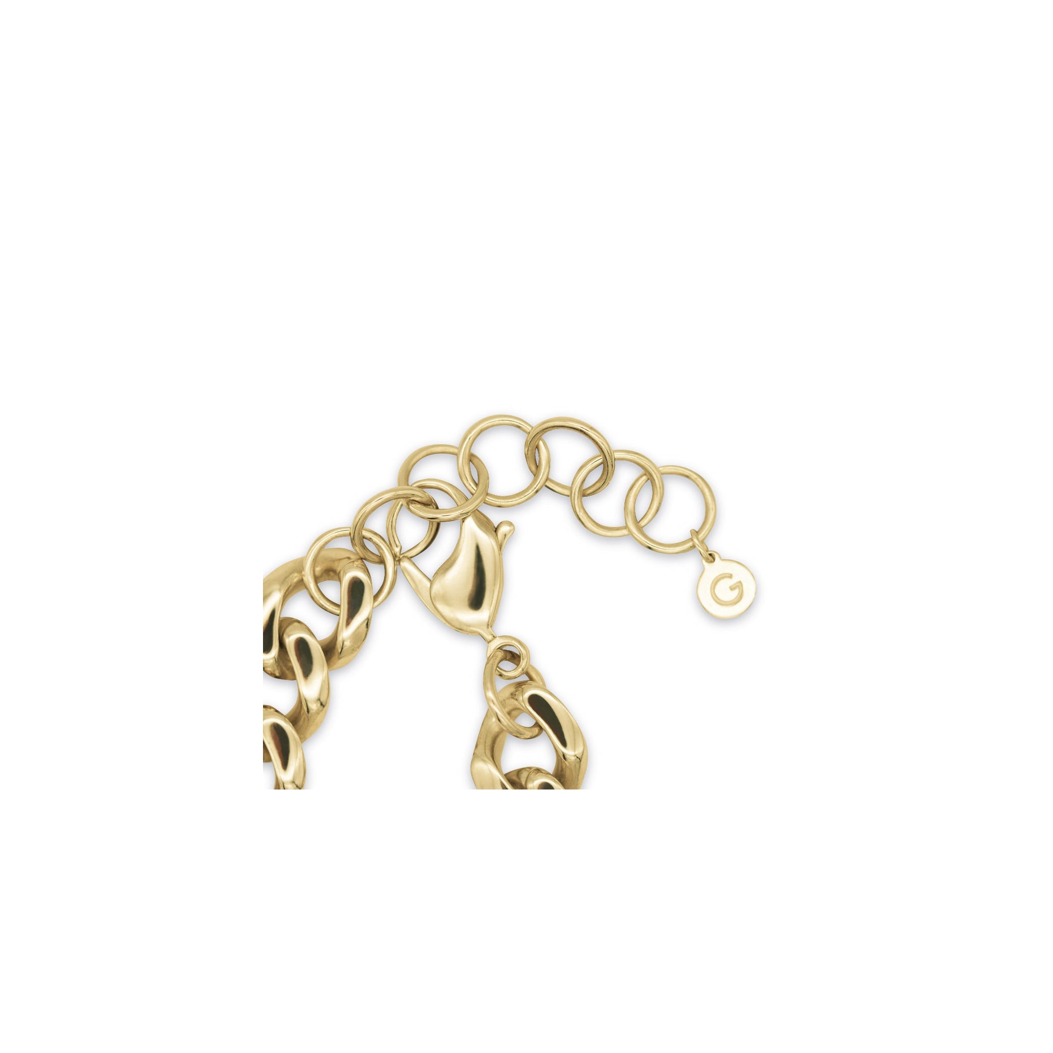 CURB CHAIN NECKLACE.